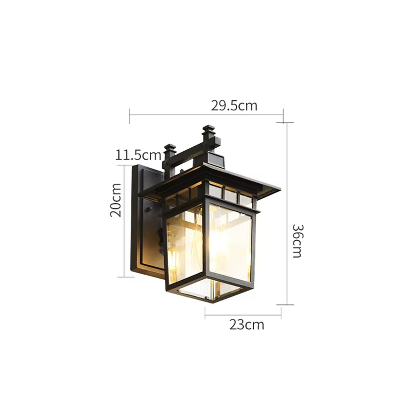Outdoor Waterproof Wall Lamp Modern Villa Corridor Garden Lamp Exterior Wall Garden Walkway Simple Balcony Gate Terrace Lamp