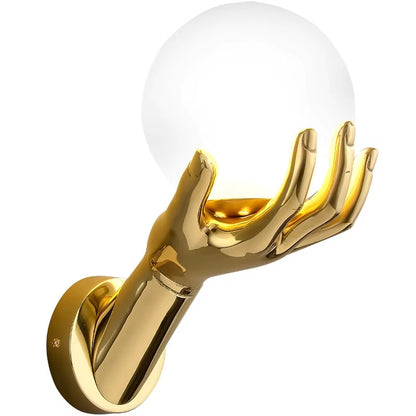 Indoor LED Wall Lamp Creative Decoration for Living Room 110V220V Study Corridor Modern Resin Glass Bedside Wall Lights