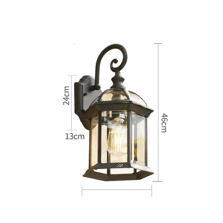 Outdoor Waterproof Wall Lamp Modern Villa Corridor Garden Lamp Exterior Wall Garden Walkway Simple Balcony Gate Terrace Lamp