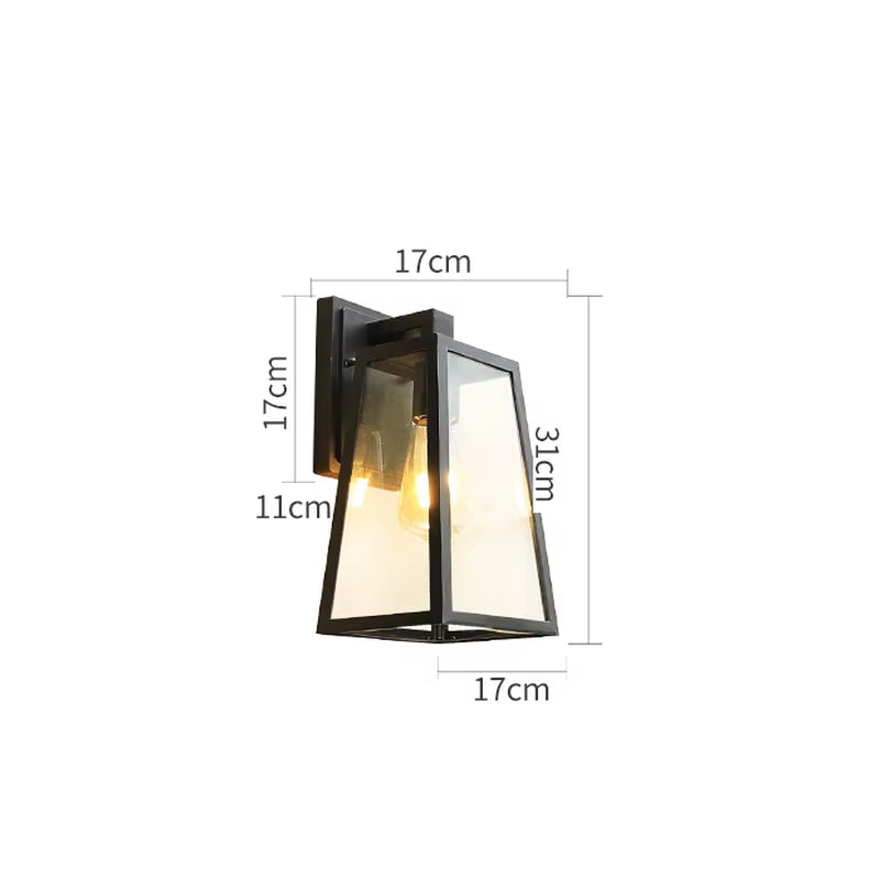 Outdoor Waterproof Wall Lamp Modern Villa Corridor Garden Lamp Exterior Wall Garden Walkway Simple Balcony Gate Terrace Lamp