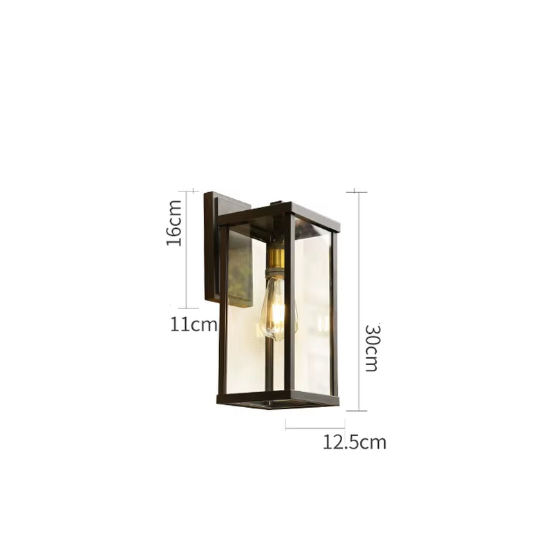 Outdoor Waterproof Wall Lamp Modern Villa Corridor Garden Lamp Exterior Wall Garden Walkway Simple Balcony Gate Terrace Lamp
